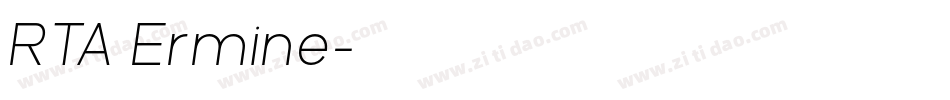 RTA Ermine字体转换